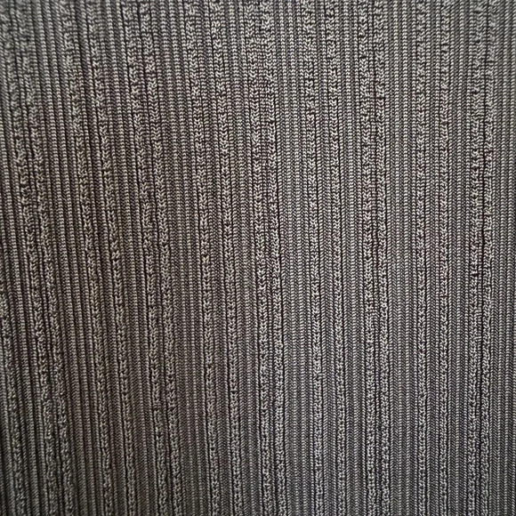 Naked Wardrobe Black Monochromatic Textured Stripe High Waist Bootcut Pants - Picture 6 of 10